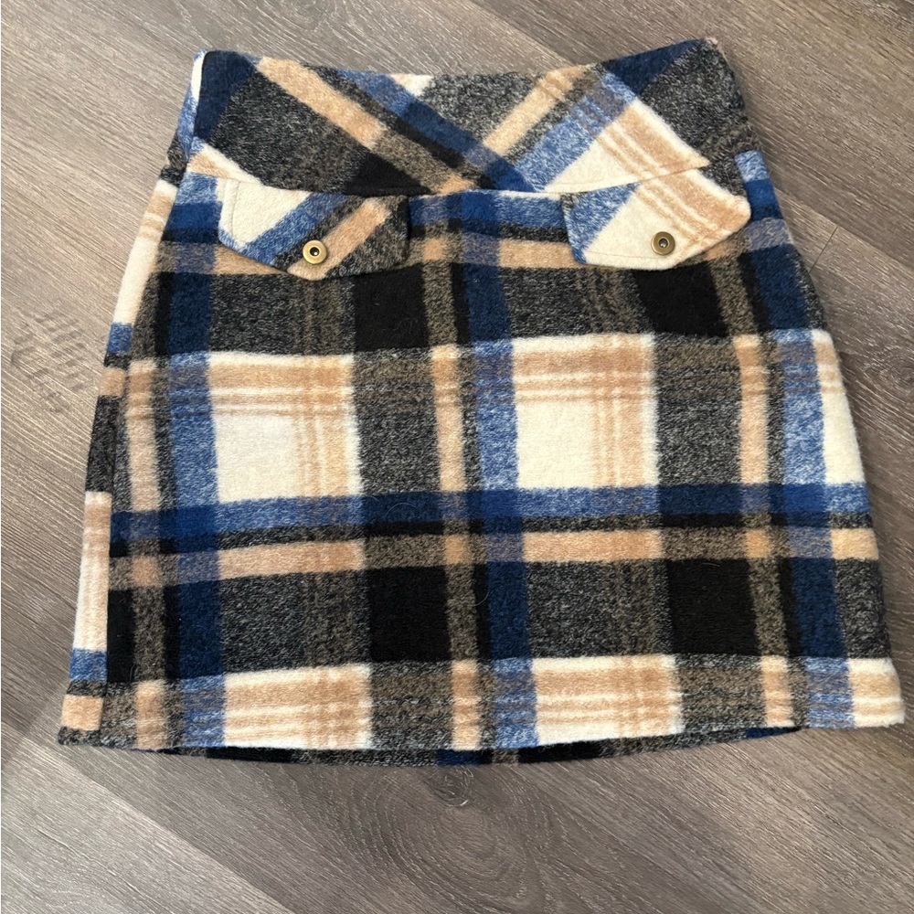 Plaid Vero Moda Anne Check Miniskirt Size M Lined On Trend